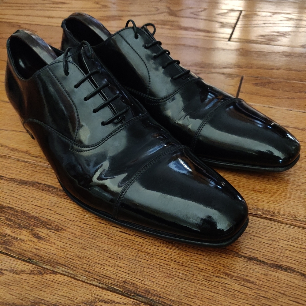 Giorgio Armani Patent Leather Oxfords